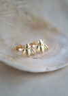 14k Gold - Bumble Bee Stud Earrings