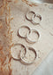 Endless hoop earrings available in multiple sizes - sterling silver - by lanabetty in vancouver, bc