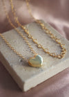 Puffed Heart Necklace - 18" - Gold - Necklace - LanaBetty